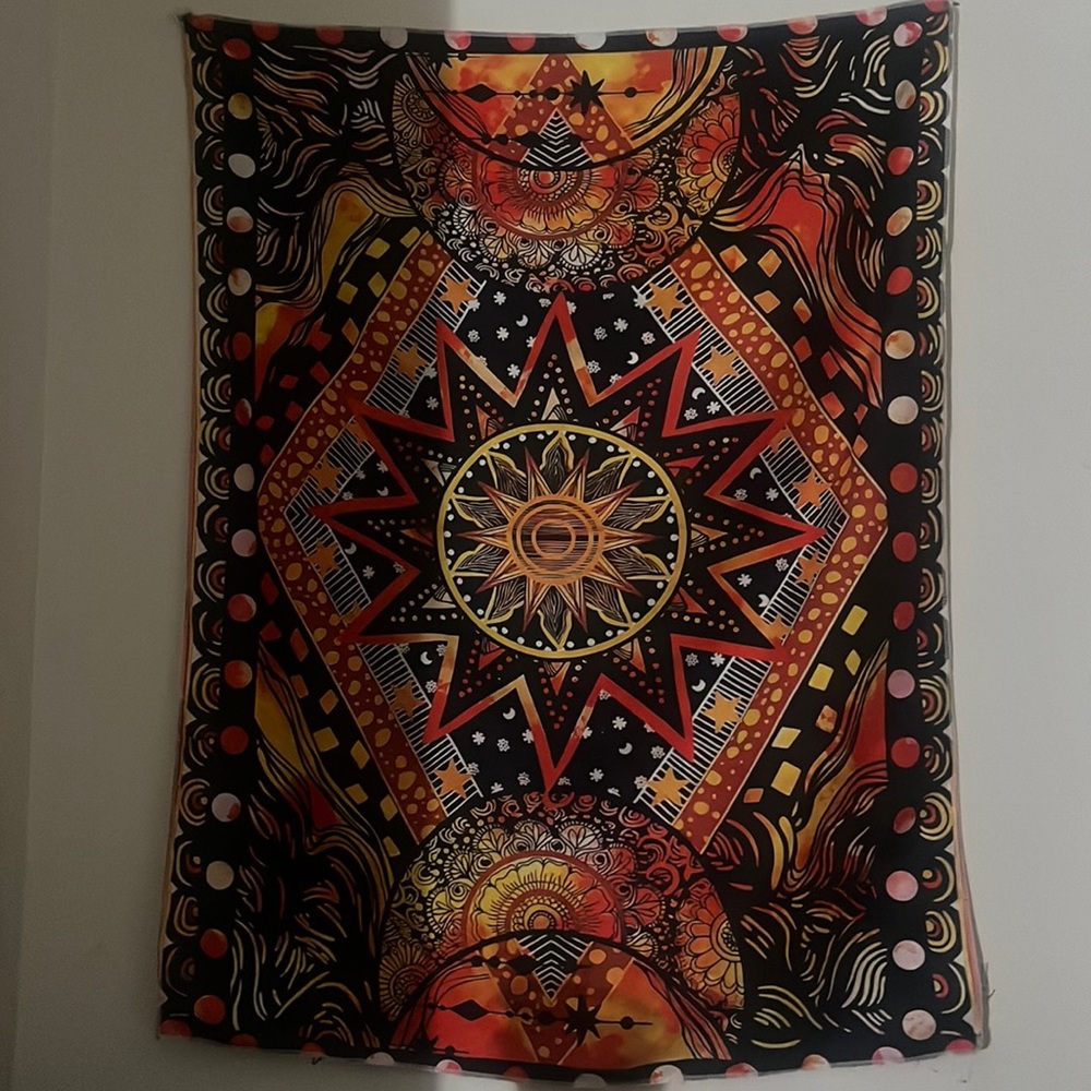 Sun warm tones tapestry